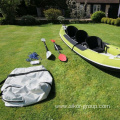 High Quality Custom Wholesale Water Sports Inflatable 3-seater Kayak Plastic Green 3-seater Kayak For Three People